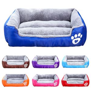 Paw Large Dog Bed Pet Sofa Puppy Waterproof Kennel Warm Cozy Soft Winter Cat Basket Mat House Petshop Cama Perro Labrador 201223