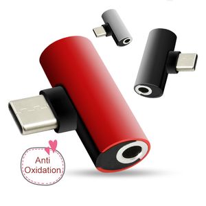 USB tipo C para 3,5 milímetros fone Jack Adapter carregador do telefone cabo de carregamento para Huawei P20 / Companheiro 10 / Pro Aux Áudio Headphone Converter