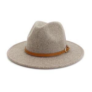 Panama cap caz fedora şapkaları keçe şapka yün resmi şapka erkek kadın lady moda ağızlık caps adam kadın trilby chapeau sonbahar kış noel hediyesi yeni