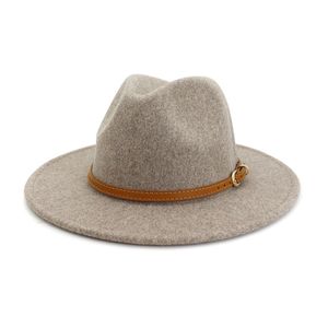 Panama Czapka Jazz Czuł Fedora Kapelusze Wełna Formalna Kapelusz Mężczyźni Kobiety Lady Moda Brim Caps Mężczyzna Kobieta Trilby Chapeau Jesień Zima Boże Narodzenie Prezent Nowy