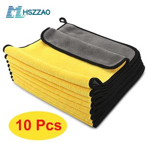 3/5/10 PCSエクストラソフトウォッシュマイクロファイバータオルクリーニング乾燥ケア布DETIALING CAR WASETOWELは決してスクレー201021