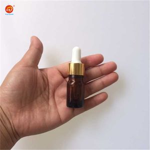 5ml atacado Vidro Âmbar reagente líquido Pipeta Garrafa Eye Dropper Gota Aromaterapia 24pcs / lot