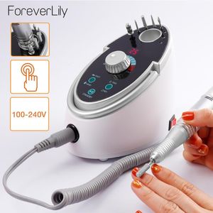 Nail Drill & Accessories 65W 35000RPM Electric Machine File Kit Manicure Pedicure Polisher Device With Ceramic Bits