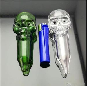 The Large skull bone color pipe ,Wholesale Bongs Oil Burner Pipes Water Pipes Glass Rigs Smoking