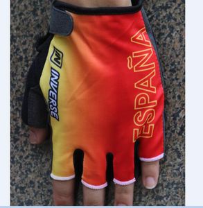 2024 Espana Spain Cycling Gloves Mtb Road Gloves Mountain Bike Half Finger Mitten Men Fleece Bicycle Gym Fitness Dloves Non Slip Sports Gloves