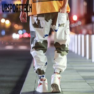 Plus Size 5XL Hip Hip Streetwear Men's Camouflage Joggers Pants 2020 Men Cotton Cargo Pant Trousers Elastic Waist Harem Pant Men LJ201007