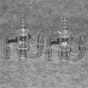 Rökglas Cyclone Carb Cap med 25mm XL 4mm Tjock Platt Top Quartz Banger TERP Pearl Infoga Nail 10mm 14mm för rökning Bong