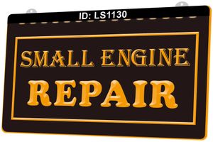 LS1130 Open Small Engine Repair 3D Engraving LED Light Sign Wholesale Retail