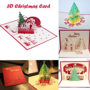 Decorazioni natalizie Fashion UK Special Unique 3D Up Fold Out Keepsake Cards Splendido design1