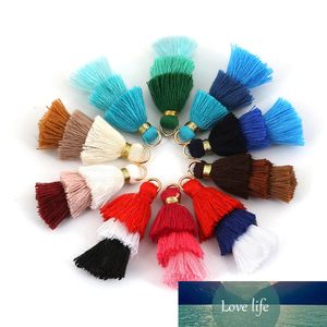 4 pçs / lote 4 cm 3layers pendurados borla multi cor tassel brinco brinco pingente de pingente de pingente / jóias acessórios para keychain Brincos diy