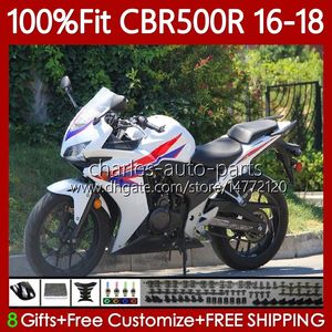 Обсуждение для инъекций формы для Honda CBR500 CBR 500 R RR RR CC белый красный 500R 500cc CBR500R 16 17 18 Body 111No.50 CBR500RR 2016 2017 2018 CBR500CC 16-18 OEM Codework