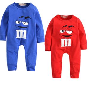 Gener estivo per bambini bambino bambino vestiti da ragazzo neonato salta in cotone a maniche lunghe in cotone 0-24 mesi Rompers designer vestiti per bambini ragazza