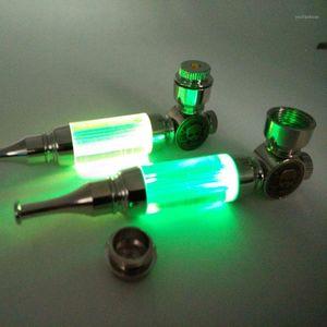 Smoking Pipes Wholesale- 1pc Metal Pipe Covered With Led Flash Smokers Package Five Screen Vanilla1