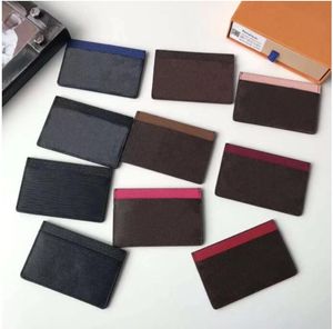 2021 Mens Womens Unisex Pocket Fashion Mini Credit Card Holder Bag Classic Coin Purse Zipper Wallet245A