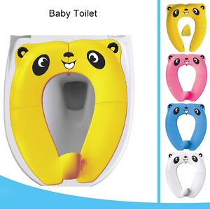 Portable Children's Folding Potty Seat toddler Baby Toilet Training Seat Children Urinal Cushion For Kids Pot Chair Pad Mat LJ201110