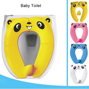 Portátil infantil dobrável assento potty criança bebê bebê treinamento assento crianças almofada de mictório para crianças pote cadeira almofada tapete lj201110