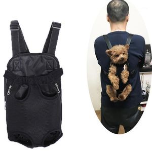 Dog Car Seat Covers Pet Carry Adjustable Backpack Kangaroo Breathable Front Puppy Carrier Bag Carrying Travel Legs Out For Cats