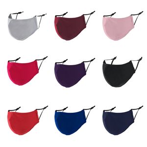 Unisex Face Masks Without Valve Anti Dust Proof Washable Reusable Recycling Fashion Colourful Multi-Color Adjustable Ear Loop Mask