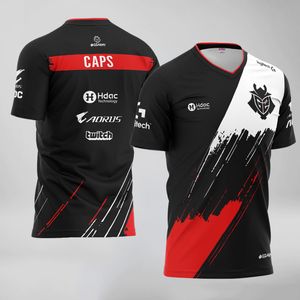 Mens T-shirts G2 esports Team Uniform T Shirt Top Quality Custom ID Jersey LOL CSGO Gaming Player Tee Anpassade namn Fans Tshirt 10210221V23