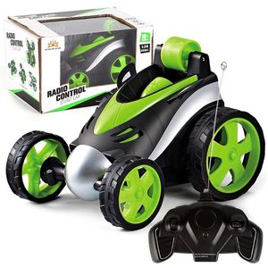 Stunt RC Drift de carro Tumbling Dump Dump Truck Brinquedos de Controle Remoto para Crianças Elétrica Cool Wireless Boy Birth Birth Birth presentes 220315