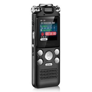 Freeshipping Digital Audio Voz Recorder Caneta Mini Lossless Color Display Ativado Som Som Detafone MP3 Player Gravação Redução de Ruído