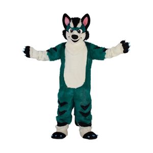 Prestanda Plush Furry Fox Dog Mascot Kostymer Jul Fancy Party Dress Cartoon Character Outfit Suit Vuxna Storlek Carnival Påsk Reklam Tema Kläder