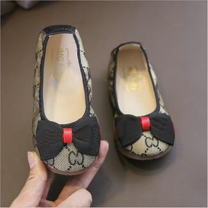 scarpe da principessa con fiocco piatto con fondo morbido per bambini Scarpe per bambini primavera ed estate Scarpe da ballo per neonate