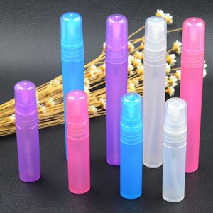 3ml 5ml 10ml Mini Mini Refillable Próbki Perfumy Plastikowa butelka Podróż Puste rozpylanie atomizer Butelki Kosmetyczne Pojemnik opakowań