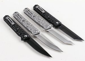 Новый 4 стиля Flipper Flipper Blade Нож 5CR15MOV Черный/атласный лезвие стальная ручка EDC Pocket