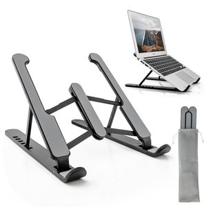 Wholesale US stock Laptop Holder Pads Foldable Stand Portable Computer Desk Adjustable ABS 6-Level Angle Adjustable Height Suitable for All and Tablets a41