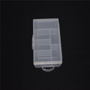 Pudełka do przechowywania Pusta 6 Komora Plastic Clear Box dla biżuterii Nail Art Container Sundries Organizer