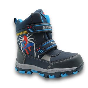 Jungen Winter Mid-Calf Schnee Stiefel Warme Woll Plüsch Kinder Wasserdichte Wanderschuhe Kinder Kaltes Wetter Stiefel mit Cartoon 201130