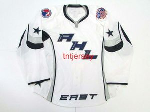 Сшитые пользовательские 2012 AHL All All Star Game East Hockey Jersey Добавьте любое имя номера мужских детей Джерси XS-5XL