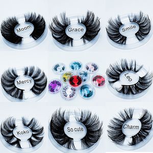 Thick long 25mm mink false eyelashes extensions soft fake eyelashes eye makeup accessory 10 models available