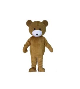 Factory sale hot a brwon bear mascot costume with two small eyes for adult to wear