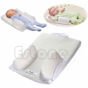 Newborn Baby Infant Sleep Positioner Prevent Flat Head Shape Anti Roll Pillow LJ201014