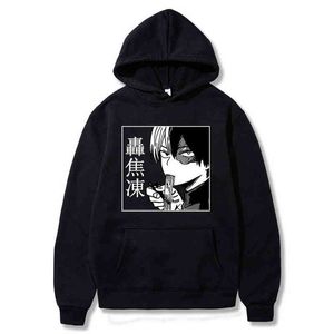 2020 Anime Boku Hayır Hero Academia Shoto Todoroki Hoodies Erkek Kadın Uzun Kollu G1229 Tops