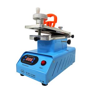 LY TBK C Built in double Vacuum Pumps Flat Edge LCD Touch Screen rotary Separator Machine Max inches with glue clean remove