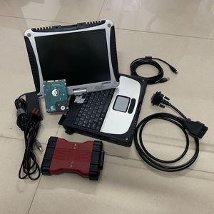 VCM2 풀 칩 진단 도구 자동 스캐너 다중 언어 VCM 2 ID가있는 CF19 노트북 준비 사용