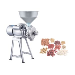 Máquina de mantequilla de maní molinillo de frijoles de grano refinador húmedo para tofu, tahini, salsa de chile, harina de maíz, etc. 220V 2.2kw