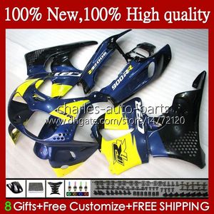 Bodys For HONDA CBR 893RR 900RR CBR893RR 1994 1995 1996 1997 95HC.68 blue yellow CBR893 CBR900 CBR 900 893 RR CBR900RR 94 95 96 97 Fairing