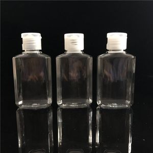 60ML المثمن زجاجة المطهر من ناحية زجاجة من البلاستيك الشفاف رشاقته إعادة الملء حاويات السفر زجاجة الرئيسية لهجات T2I51671