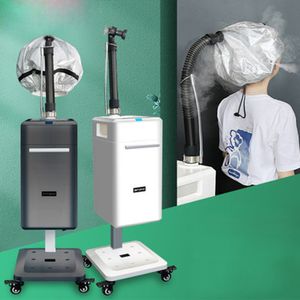 Professionell Salon Nano Hair Steamer med avtagbar mössa och Anion Color Processor Oljebehandling Accelerator Stand Up Base Hair Steam Machine Utrustning