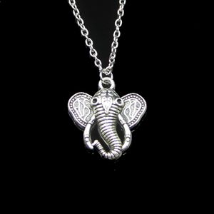 Moda 27 * 25mm elefante pingente colar de link cadeia para colar feminino colar de jóias criativas presente