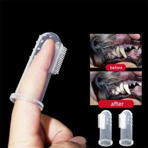 Wholesale toothbrush cats for sale - Group buy Super Soft Pet Finger Toothbrush Teddy Dog Grooming Brush Bad Breath Tartar Teeth Tool Dog Cat Cleaning Supplies