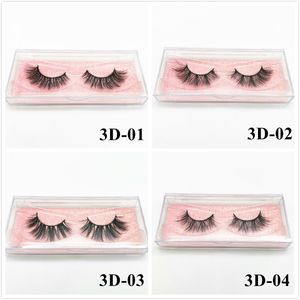 16 Styles 3D Faux Mink Eyelashes Eye Makeup False Lashes mjuka naturliga tjocka falska ögonfransögonförlängning gratis DHL