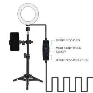Amerikaanse regelgeving Bluetooth afstandsbediening Kshioe 6 inch met knop Super Fire Ring Light Plus beugel Set met mini-statief voor live streaming