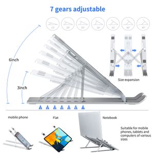 Einstellbare Laptop Stand Faltbare Unterstützung Basis Notebook Ständer Halter Für Macbook Pro Airhp Lapdesk Computer Kühlung Halterung