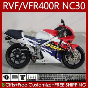 Bodywork For HONDA RVF400R NC30 V4 VFR400 R VFR400R 89 90 91 92 93 79No.197 RVF400 RVF VFR 400 R 400RR VFR 400R 1989 1990 1991 1992 1993 VFR400RR 89-93 Fairing Red blue