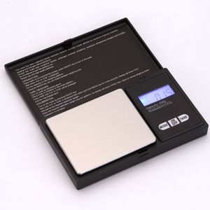 Mini bilancia digitale tascabile da 50 pezzi 0,01 x 100 g 200 g 0,1 g * 500 g Moneta in oro Gioielli Bilancia LCD Bilancia elettronica precisa Alta precisione con retroilluminazione a LED